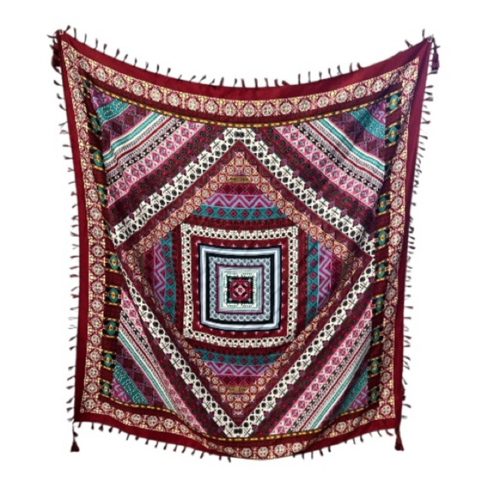 2 Chic Multicolor Patterned Scarf - image 2